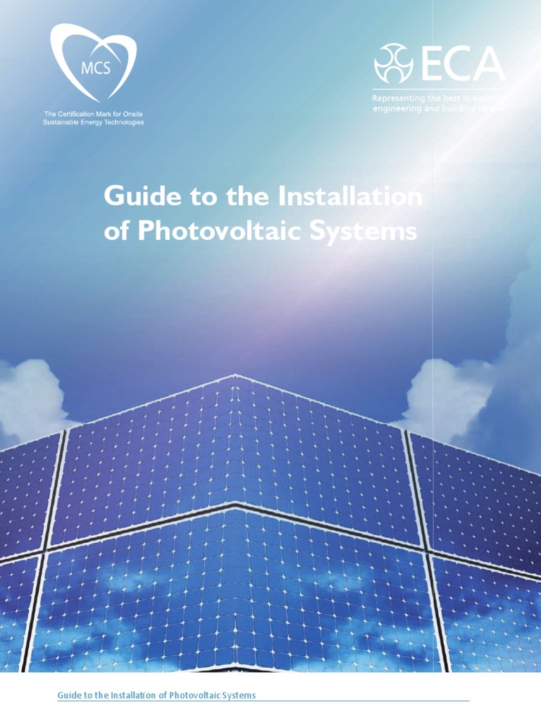 Guide to the Installation of Photovoltaic Systems | Photovoltaics