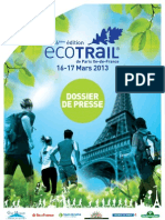 Ecotrail Paris 2013 Dossier Prensa Completo.