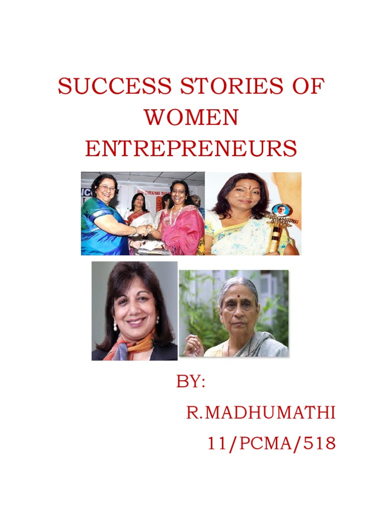 Inspiring Success Stories of Indian Women Entrepreneurs | PDF ...