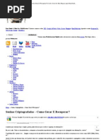 Senhas Criptografadas – Como Gerar E Recuperar