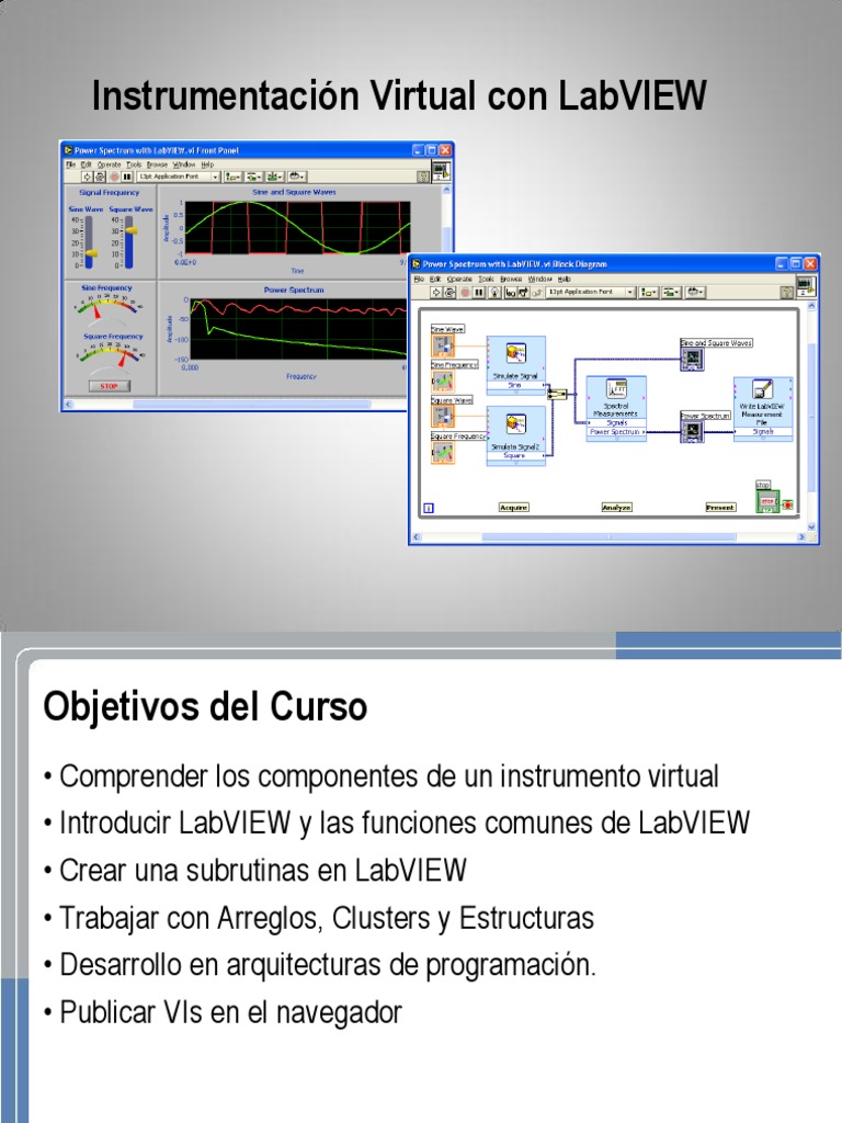 Introduccion LabVIEW - Seis Horas | PDF | Adquisición de datos ...
