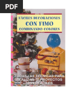 Fáciles Decoraciones Con Fimo do Colores