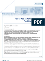 how to add an achievement to a pupil student record