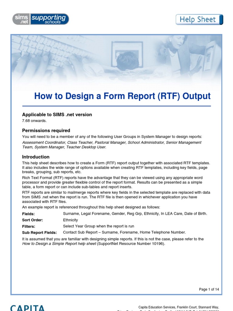 how to create and use rtf templates Page Layout Computing Free 30