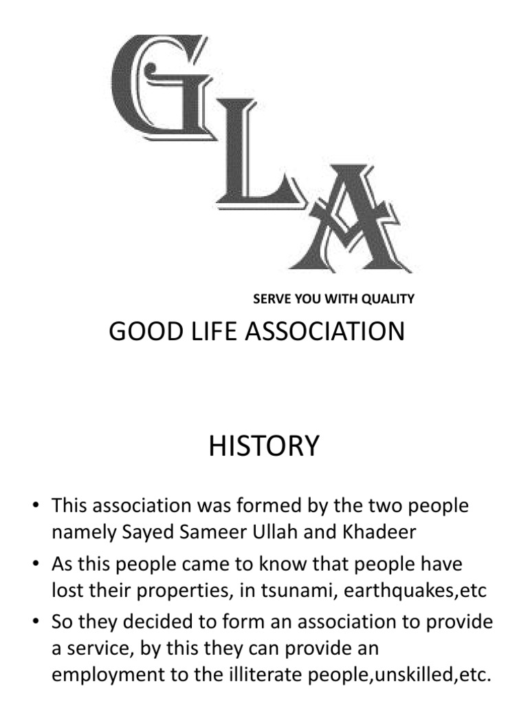 Good Life Association: Serve You With Quality | PDF | Pricing | Employment