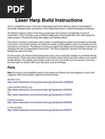 Laser Harp Online Instructions