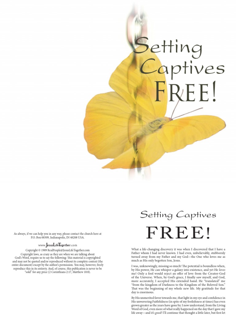 Setting Captives Free | PDF | Grace In Christianity | Jesus