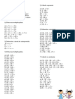 Multiplicação de Numeros Inteiros