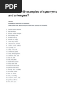 Worksheets Antonyms Examples 100 antonym and more analogy gre bible book trees