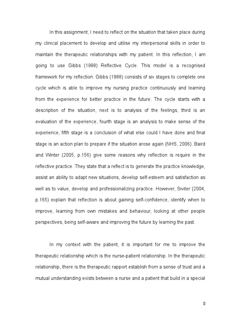 Reflective Essay Year 2 Pdf Gesture Nonverbal Communication