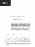 MMiranda Fenomenologia e Metafisica Em Delfim Santos 1992