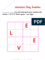 Valentines Sudoku Easy