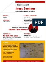 Download Bussiness Seminar Ustadz Yusuf Mansur by hanomans SN130801003 doc pdf