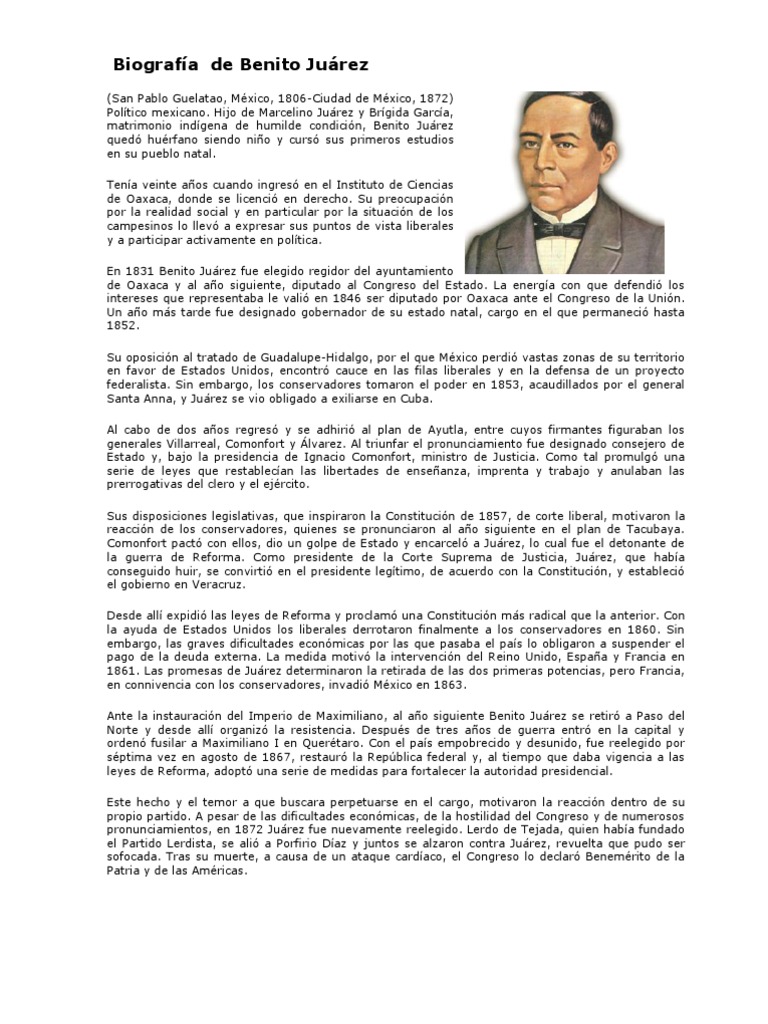 Biograf a de Benito Ju rez docx - 1520464679