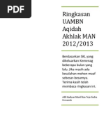 Download Ringkasan UAMBN Aqidah Akhlak MA 2013 by Adli Hadiyan Munif SN130804128 doc pdf