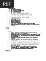 Literature(Values @ Characteristics)