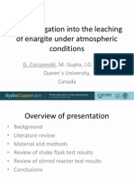 An Investigation Into the Leaching of Enargite Under Atmospheric Conditions