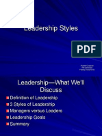 Leadership Styles: Puneet Chauhan HR Generalist Fidelity Investments