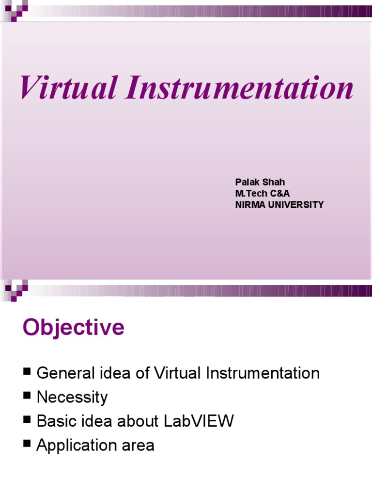 Virtual Instrumentation PPT Persentation Way2project in Download Free