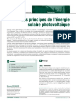 Principes Du Photovoltaique