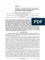 Design and Performance Evaluation of Solar Tunnel Dryer For Tomato Fruit Drying in Zimbabwe