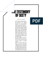 The Testimony of Sixty