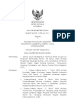 Permendagri No 22 Tahun 2011 Tentang Pedoman Penyusunan Anggaran Pendapatan Dan Belanja Daerah Tahun Anggaran 2012