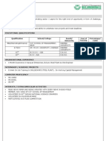 KSOM Resume Format MBA V1