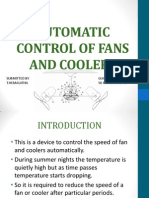 Automatic Control of Fans and Coolers