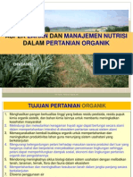Aspek Tanah Pertanian Organik (Revisi 2013)