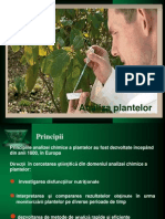 Analiza Plantelor