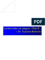 Lecture Notes On Surgery - Part II - Dr. Yogiram Bolisetty