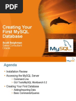 First My SQL DB