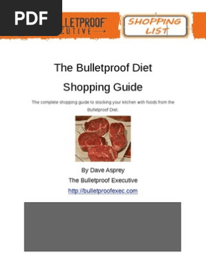 Bulletproof Diet Shopping List Final PDF