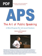 Art of Public Speaking
