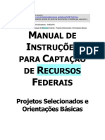 Manual de Instruções de Captação de Recursos Federais para Os Municípios