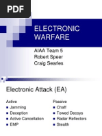 Electronic Warfare: AIAA Team 5 Robert Speer Craig Searles