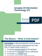 Basic Concepts On Information Technology
