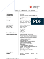 Staff Recruitment and Selection Procedure: TRIM File Number Short Description Relevant To