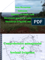 Iwan Hernawan Indonesia Ministry of Public Work Directorate General of Water Resources Directorate Irrigation and Lowland