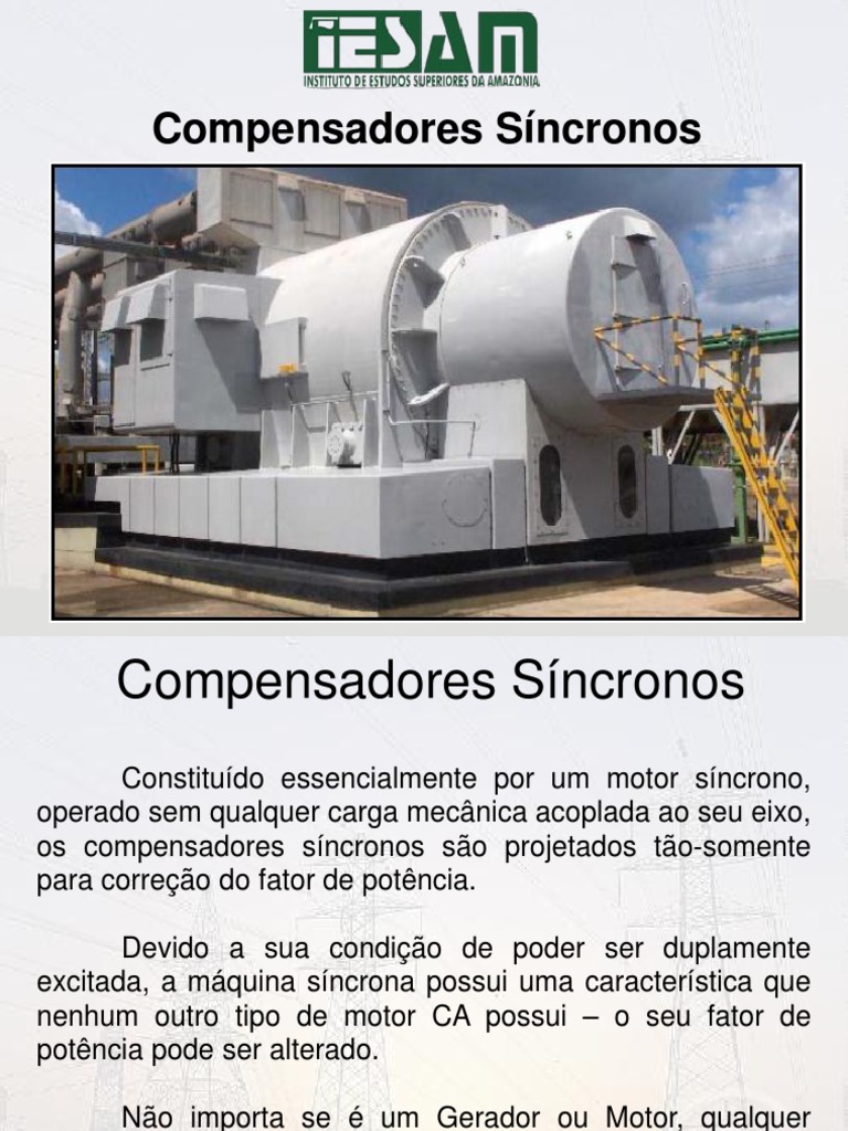 Compensador Sincrono | Gases | Gerador Elétrico