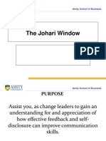 The Johari Window: Amity School of Business