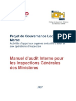 Manuel D'audit Interne Pour Les Inspections Générales Des Ministeres