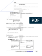 AP and GP Formulas Explained | PDF | Arithmetic | Mathematical Objects