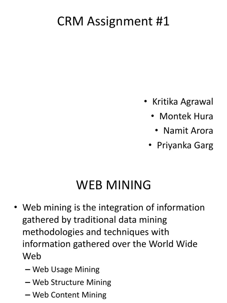 Web Mining and Analytics Overview | PDF | Computers
