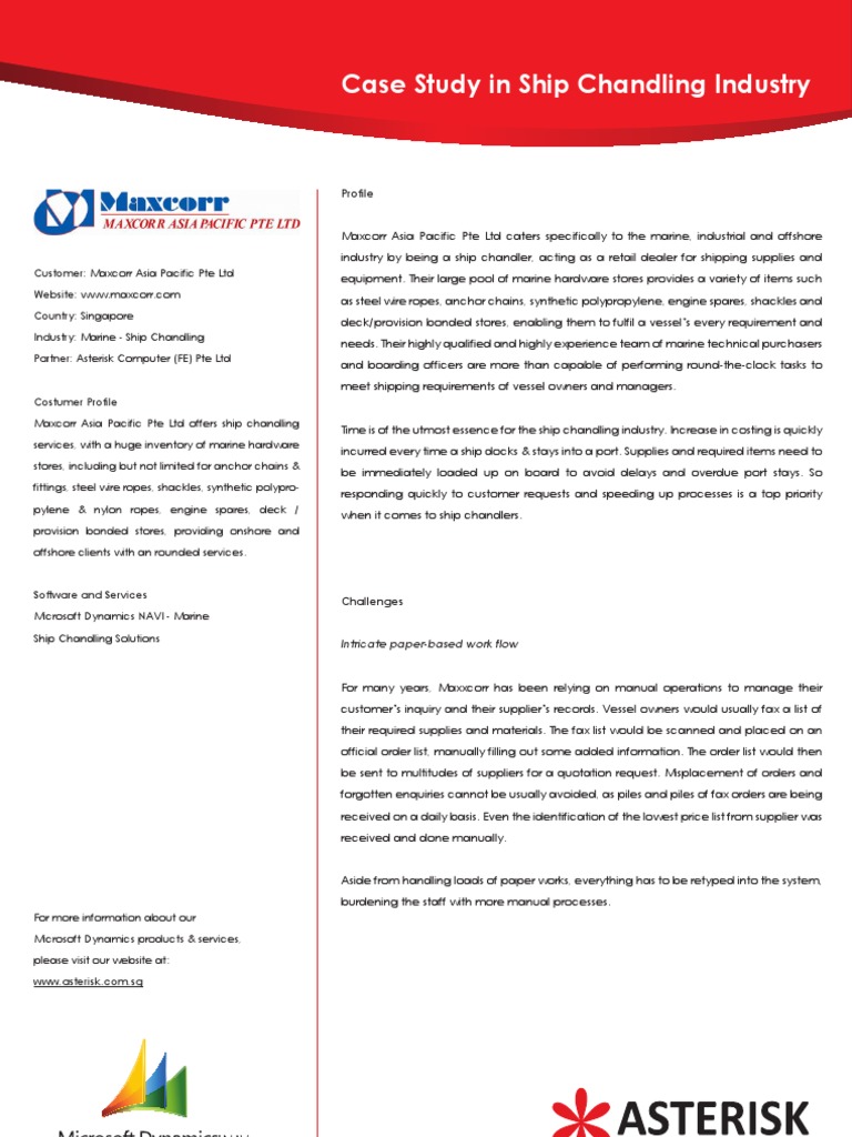 Streamlining Ship Chandling Operations | PDF | Ships | E Commerce