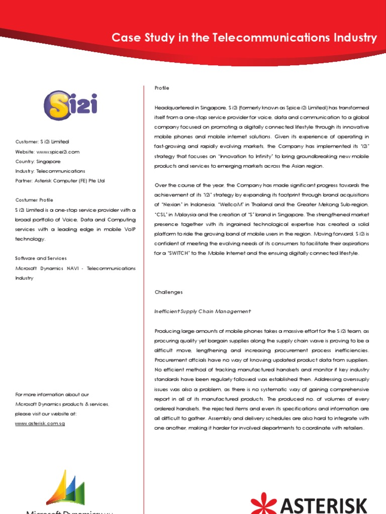 Case study telecommunication picture