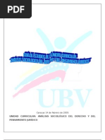 ANÁLISIS SOCIOLÓGICO DEL DERECHO Y DEL PENSAMIENTO JURÍDICO