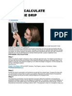 How To Calculate Dopamine Drip