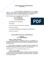 Ley 27815 Cod Etica de La Funcion Publica
